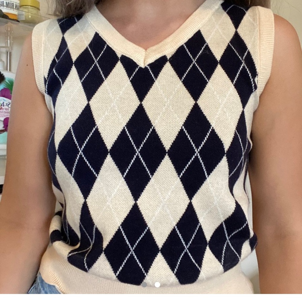 Cutest Argyle Sweater Vest